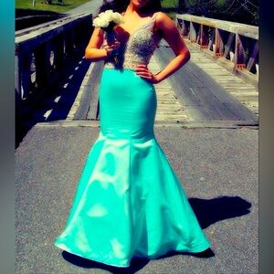 Elegant Beaded Evening Gown